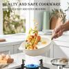 image14 Pcs Pots and Pans Set Nonstick Cookware Sets Granite Induction Cookware Non Stick Cooking Set with Frying Pans Saucepans Saute Pan Extra Large Casserole PFAS PTFE PFOA PFOS Free