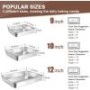 imageBaking Pans Set of 3 Commercial Grade Stainless Steel Cookie Pan for Baking 12109 Inch Rectangle Bakeware Set for Cakes Breads Lasagna Casseroles Rust ampamp Warp Resistant ampamp Nonstick Heavy Duty