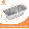 imageEWFEN 100 Pack Blackstone Griddle Accessories Grease Catcher Cup Liners Aluminum Foil Drip Pan Disposable for 17quot 22quot 28quot 36quot Blackstone Griddle Drip Tray Holder Grill Rear Grease Cup Liners