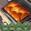 imageEWFEN Bakeware Sets Baking Pans Set Nonstick Oven Pan for Kitchen with Wider Grips 7Piece with RoundSquare Cake Pan Loaf Pan Muffin Pan Cookie Sheet Roast Pan Cooling Rack Carbon Steel Bake