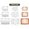 imageEWFEN Baking Set Stainless Steel Sheet Pan with Cooling Rack ampamp Silicone Mat Set MultiSize 3 Sheets  3 Racks  3 Mats Warp Resistant ampamp Heavy Duty Easy CleanRed
