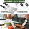 imageGriddle Accessories Set of 30 Flat Top Grill Accessories Set for Blackstone and Camp Chef Grill Spatula Set with Enlarged Spatulas Basting Cover Scraper for Outdoor BBQRound Bacon Press