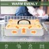 imageGriddle Accessories for Blackstone Commercial Grade Heavy Duty Rectangular Basting Cover Stainless Steel Cheese Melting Dome and Steaming Cover Best for Use in Flat Top Grill Cooking