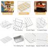 imageRoasting Pan 1410 Inch Stainless Steel Turkey Roaster with Rack  Deep Broiling Pan ampamp Vshaped Rack ampamp Flat Rack Nontoxic ampamp Heavy Duty Great for Thanksgiving Christmas Roast Chicken Meat Lasagna