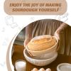 imageSourdough Proofing Basket Gift Set 9quot Round and 10quot Oval Banneton Bread Baking Supplies Sourdough Baskets with Bread Lame Danish Whish Bowl Scraper Sourdough Scraper and Linen Liners