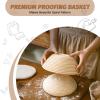 imageSourdough Proofing Basket Gift Set of 2 Round Dough Proofing Bowls for Sour Dough Bread Baking Supplies Proofing Basket or Home Sourdough Bakers Baking 85 inch