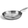 image12 Inch TriPly Stainless Steel Frying Pan Skillet Induction Cooking Pan Dishwasher and Oven Safe Fast ampamp Even Heat Heavy Duty and Detachable Handle