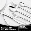image40Piece Silverware Set with Organizer EWFEN Heavy Duty Stainless Steel Flatware Set for 8 FoodGrade Tableware Cutlery Set Utensil Sets for Home Restaurant Mirror Finish Dishwasher SafeRound Edge