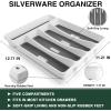 image40Piece Silverware Set with Organizer EWFEN Heavy Duty Stainless Steel Flatware Set for 8 FoodGrade Tableware Cutlery Set Utensil Sets for Home Restaurant Mirror Finish Dishwasher SafeBlack