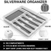 image49Piece Silverware Set with Organizer Heavy Duty Stainless Steel Flatware for 8 Cutlery Utensil Sets with Steak Knives Rustproof Mirror Polished Dishwasher SafeRoman Column