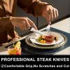 image49Piece Silverware Set with Organizer Heavy Duty Stainless Steel Flatware for 8 Cutlery Utensil Sets with Steak Knives Rustproof Mirror Polished Dishwasher SafeHeavy Duty