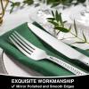 imageHammered Silverware Set 40Piece Stainless Steel Square Flatware Set for 8 FoodGrade Tableware Cutlery Set Utensil Sets for Home Restaurant Mirror Finish Dishwasher SafeSquare Hammered