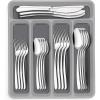 image40Piece Silverware Set with Organizer EWFEN Heavy Duty Stainless Steel Flatware Set for 8 FoodGrade Tableware Cutlery Set Utensil Sets for Home Restaurant Mirror Finish Dishwasher SafeRound Edge