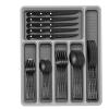 image49Piece Silverware Set with Organizer Heavy Duty Stainless Steel Flatware for 8 Cutlery Utensil Sets with Steak Knives Rustproof Mirror Polished Dishwasher SafeTree Pattern