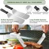 image:image237pcs Griddle Accessories Kit for Blackstone Perfect Flat Top Grilling Accessories Grill Spatula Set with Enlarged Spatulas Basting Cover Burger Press Patty Maker Scraper for Outdoor Barbecue