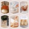 image:imageEWFEN Sourdough Starter Kit with Enamel Cast Iron Pot Complete Sourdough Bread Baking Supplies Round amp Oval Bread Proofing Basket with 34 Oz Starter Jar Bread Making Tools Kit