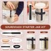 image:imageEWFEN Sourdough Starter Kit with Enamel Cast Iron Pot Complete Sourdough Bread Baking Supplies Round amp Oval Bread Proofing Basket with 34 Oz Starter Jar Bread Making Tools Kit