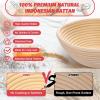 image:imageEWFEN Sourdough Starter Kit with Round amp Oval Banneton Complete Sourdough Bread Baking Supplies Bread Proofing Basket with Starter Jar Bread Making Tools Kit for Beginners amp Bakers25Piece Kit
