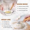 image:imageEWFEN Sourdough Starter Kit with Round amp Oval Banneton Complete Sourdough Bread Baking Supplies Bread Proofing Basket with Starter Jar Bread Making Tools Kit for Beginners amp Bakers9Piece Kit