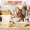 image:imageEWFEN Sourdough Starter Kit with Round amp Oval Banneton Complete Sourdough Bread Baking Supplies Bread Proofing Basket with Starter Jar Bread Making Tools Kit for Beginners amp Bakers25Piece Kit