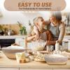 image:imageEWFEN Sourdough Starter Kit with Round amp Oval Banneton Complete Sourdough Bread Baking Supplies Bread Proofing Basket with Starter Jar Bread Making Tools Kit for Beginners amp Bakers9Piece Kit