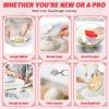 image:imageEWFEN Sourdough Starter Kit with Round amp Oval Banneton Complete Sourdough Bread Baking Supplies Bread Proofing Basket with Starter Jar Bread Making Tools Kit for Beginners amp Bakers25Piece Kit