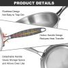 image:imageEWFEN TriPly Stainless Steel Frying Pans Set 81012 Cooking pans PFOAampPTFE Free Skillet Induction Cooking Pan Dishwasher and Oven Safe Fast amp Even Heat Heavy Duty and Detachable Handle81012 Inch