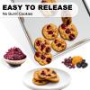 image:imageHalf Sheet Pans with Rack Set 13 Inch Commercial Quality Baking Sheet Pan Set Natural Aluminum Cookie Sheet Warp Resistant Nonstick Thick Cookie Tray Pans for Baking Roasting13 Inch