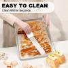 image:imageHalf Sheet Pans with Rack Set 13 Inch Commercial Quality Baking Sheet Pan Set Natural Aluminum Cookie Sheet Warp Resistant Nonstick Thick Cookie Tray Pans for Baking Roasting18 Inch