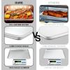 image:imageHalf Sheet Pans with Rack Set 13 Inch Commercial Quality Baking Sheet Pan Set Natural Aluminum Cookie Sheet Warp Resistant Nonstick Thick Cookie Tray Pans for Baking Roasting18 Inch