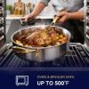 image:imageTriple Ply Stainless Steel Pots and Pans Set EWFEN 12 Piece Induction Cookware Set Oven Dishwasher Safe  Frying Pans Saucepans Saute Pan amp Stock Pot PFOA Free Kitchen Skillet Gold12 Pieces Gold