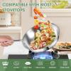 image:imageTriple Ply Stainless Steel Pots and Pans Set EWFEN 12 Piece Induction Cookware Set Oven Dishwasher Safe  Frying Pans Saucepans Saute Pan amp Stock Pot PFOA Free Kitchen Skillet Gold11 Pieces