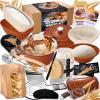 image:imageEWFEN Sourdough Starter Kit with Enamel Cast Iron Pot Complete Sourdough Bread Baking Supplies Round amp Oval Bread Proofing Basket with 34 Oz Starter Jar Bread Making Tools Kit