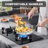image:imageEWFEN 12 Inch TriPly Stainless Steel Frying Pan Compatible with All Cooktops Up to 600 Large Frying Pan InductionReady Skillet Dishwasher and Oven Safe Even Heat12 Skillet