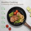 image:imageEWFEN 25 Pcs Pots and Pans Set Nonstick Ceramic Cookware Sets Healthy NonToxic Large Capacity Induction Compatible Cooking Set with Frying Pans amp Saucepans PFASPTFEPFOA Free Cream White25 PiecesBlack