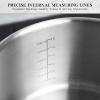 image:imageEWFEN Stainless Steel Cookware Set 3 Ply 17 Piece Stainless Steel Pot and Pan Set Oven Dishwasher Safe  Induction Compatible Frying Pans Saucepans Saute Pan amp Stock Pot PFOA PTFE amp PFOS Free