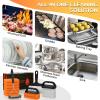image:imageGriddle Cleaning Kit for Blackstone Flat Top Grill Accessories Cleaner Tool Set Grill Stone Griddle Scraper Scouring Pad and Handles Multifunctional Griddle Accessories Easy to Remove Stain
